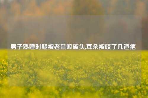 男子熟睡时疑被老鼠咬破头,耳朵被咬了几道疤 