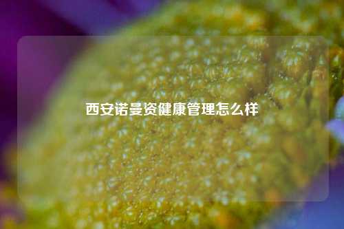 西安诺曼资健康管理怎么样