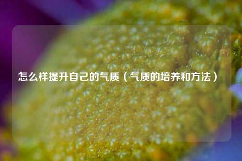 怎么样提升自己的气质（气质的培养和方法） 