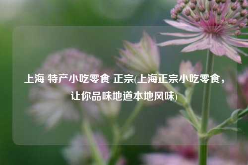 上海 特产小吃零食 正宗(上海正宗小吃零食，让你品味地道本地风味)